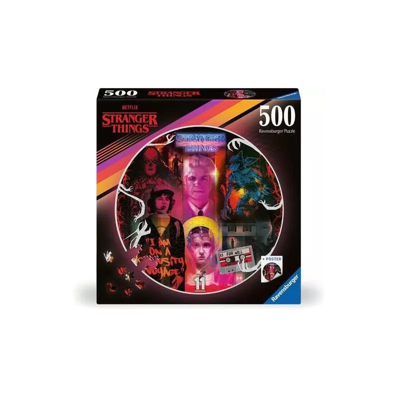 Ravensburger 01227 - Puzzle 500 Pezzi - Circolare Stranger Things