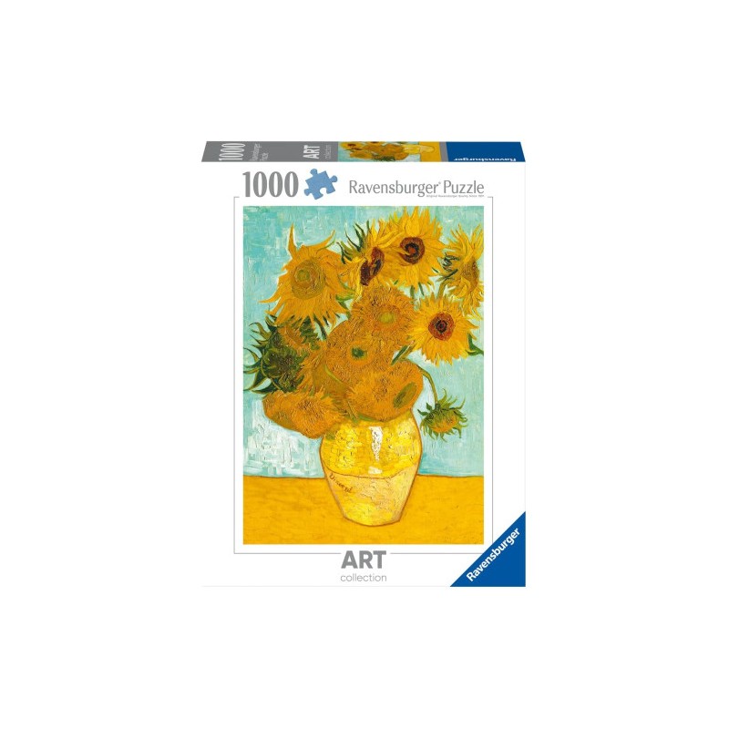Ravensburger 00070 - Puzzle 1000 Pezzi - Van Gogh Vaso di Girasoli