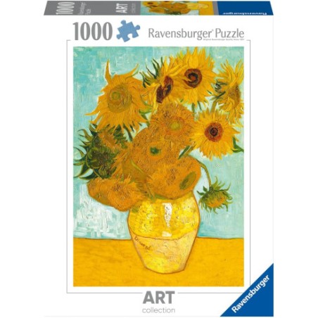 Ravensburger 00070 - Puzzle 1000 Pezzi - Van Gogh Vaso di Girasoli