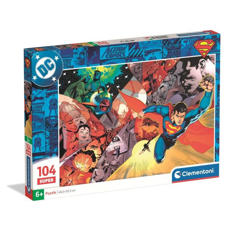 Clementoni 25075 - Puzzle 104 Pezzi - Superman