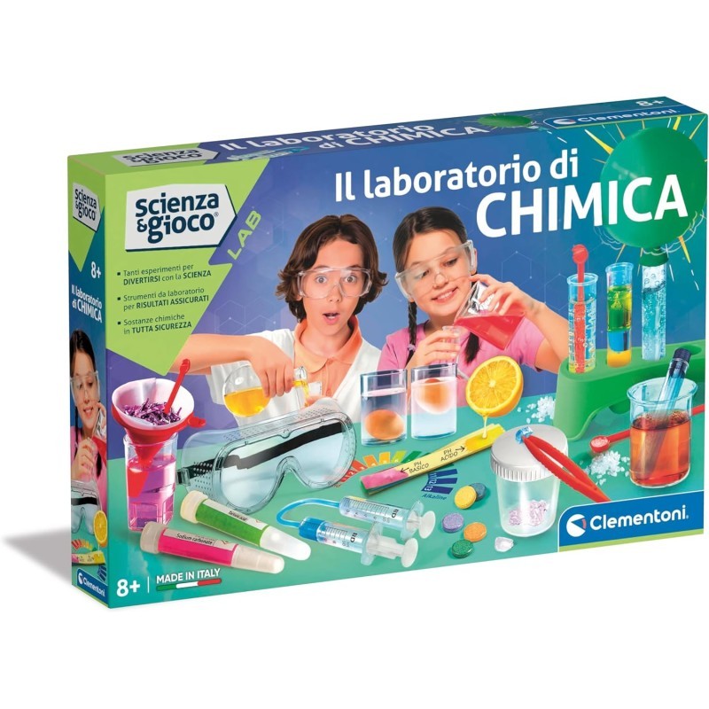 Clementoni 19378 - Scienza & Gioco - Il Laboratorio Esperimenti di Chimica