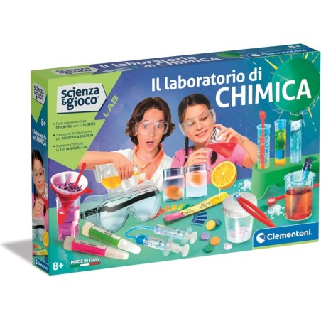 Clementoni 19378 - Scienza & Gioco - Il Laboratorio Esperimenti di Chimica