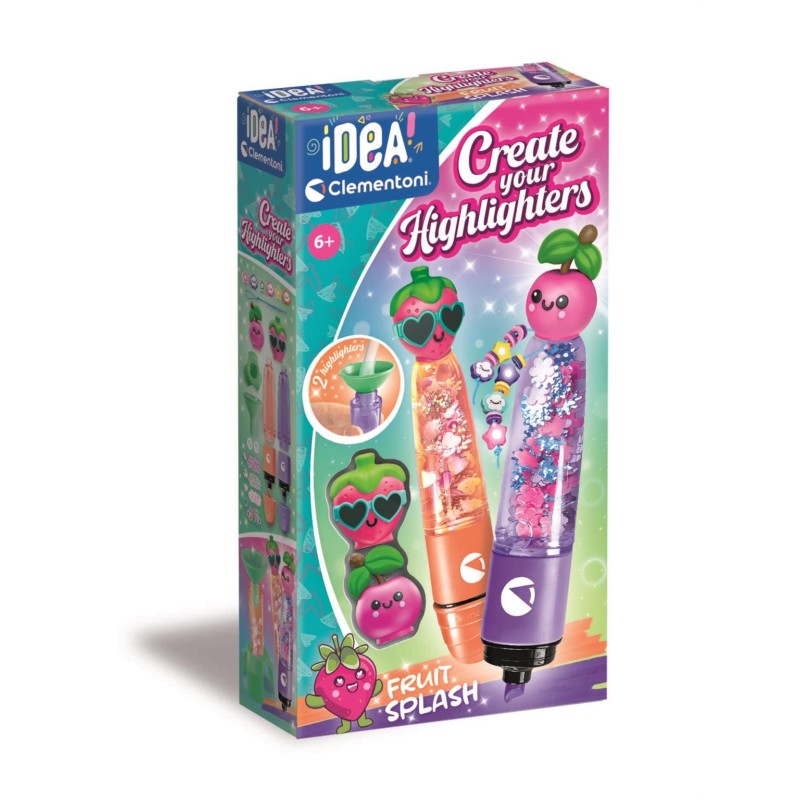 Clementoni 18395 - Idea - Crea i Tuoi Evidenziatori Fruit Splash