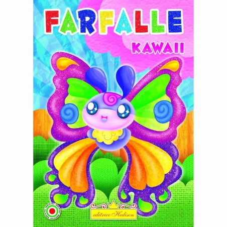 Editrice Edison 2927 - Libro da Colorare Farfalle Kawaii Serie Natura