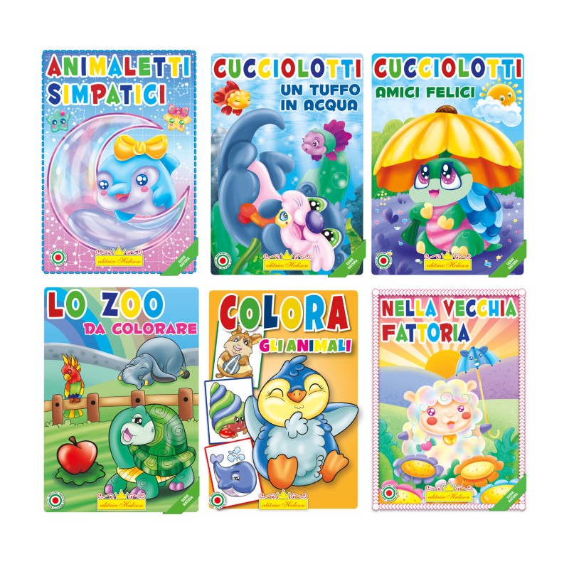 Editrice Hedison 1546 - Album da Colorare Assortimento Natura 1 Conf.12 pz