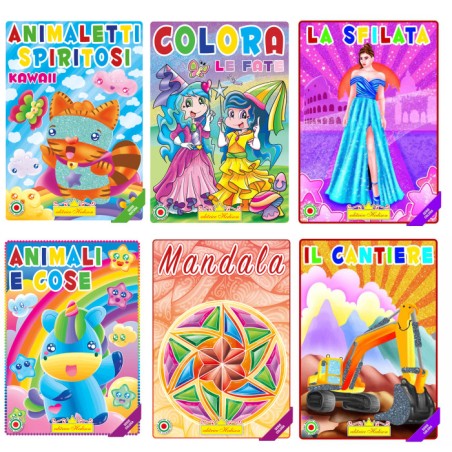 Editrice Hedison 2554 - Album da Colorare Assortimento Colora 1 Conf.12 pz