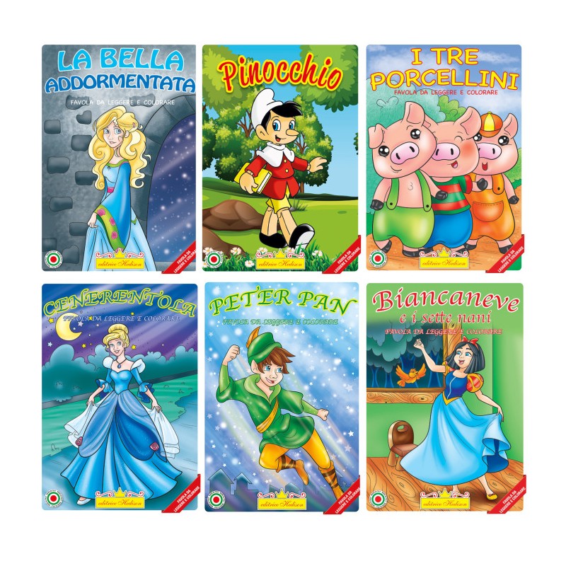 Editrice Hedison 2035 - Album da Colorare Assortimento Favole 1 Conf.12 pz