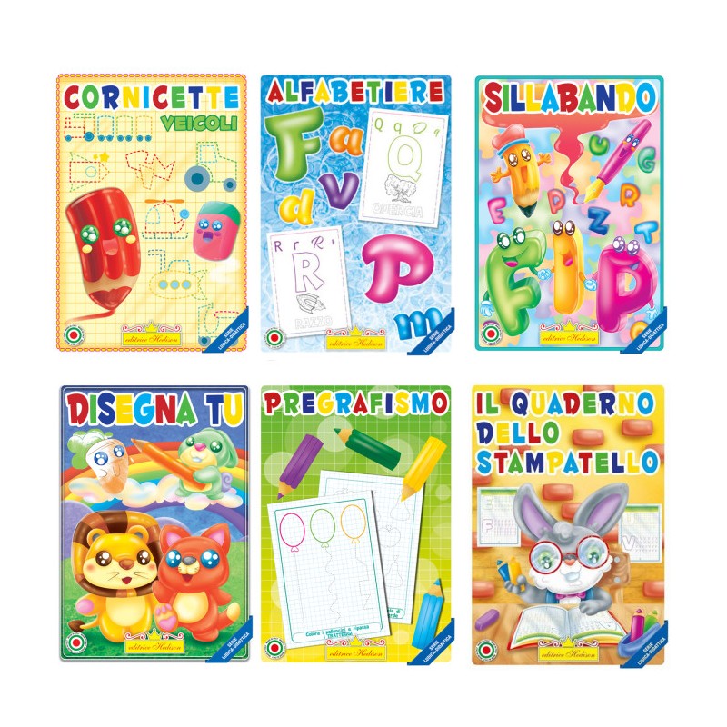 Editrice Hedison 2592 - Album da Colorare Assortimento Didattico 1 Conf.12 pz