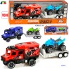Ginmar 11301 - Camion Frizione con Rimorchio con Quad