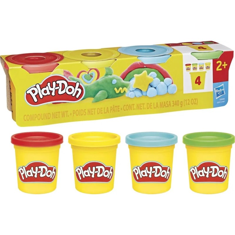 Hasbro G0512  - Play Doh - Confezione 4 Vasetti