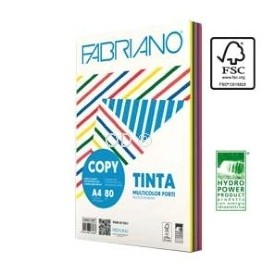 Fabriano 521297 - Risme Carta Fotocopie A4 Colori Tenui 80g 250 Fogli