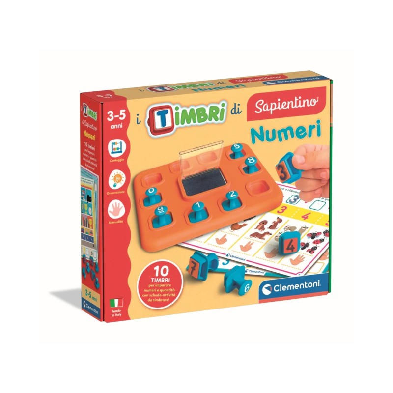 Clementoni 16886 - Sapientino - I Timbri di Sapientino Numeri