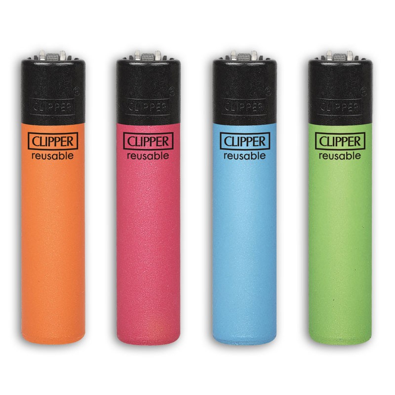 Clipper 6720 - Accendini Clipper Large Metallic Gradient Conf.48 pz