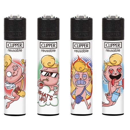 Clipper 6850 - Accendini Clipper Large Funny Cupid Conf.48 pz