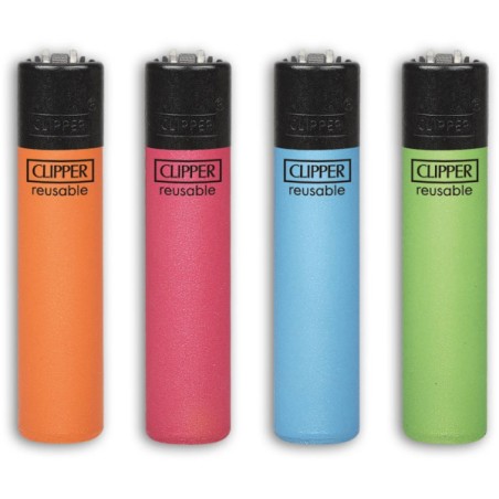 Clipper 6719 - Accendini Clipper Large Metallic Mix Conf.48 pz