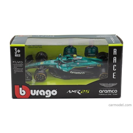 Burago 38178A - F1 Aston Martin Amr 25 2025 14 Alonso Scala 1:43