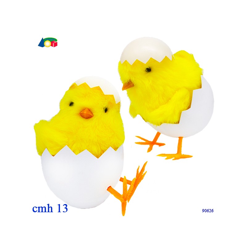 Ginamr 90626 - Pulcino  Decorativo in Guscio con Zampette