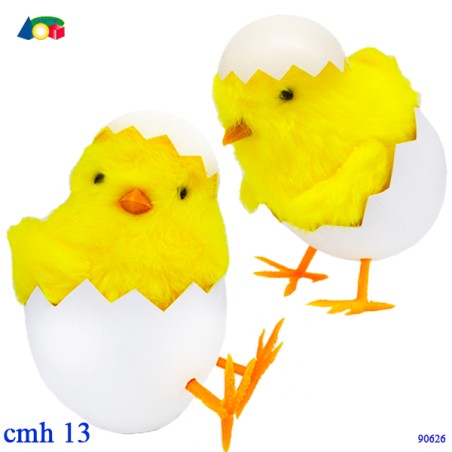 Ginamr 90626 - Pulcino  Decorativo in Guscio con Zampette