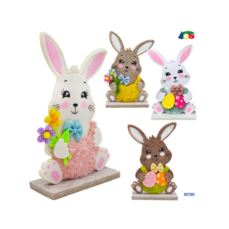 Ginmar 90760 - Coniglietto doppio Feltro Cucito Base Feltro