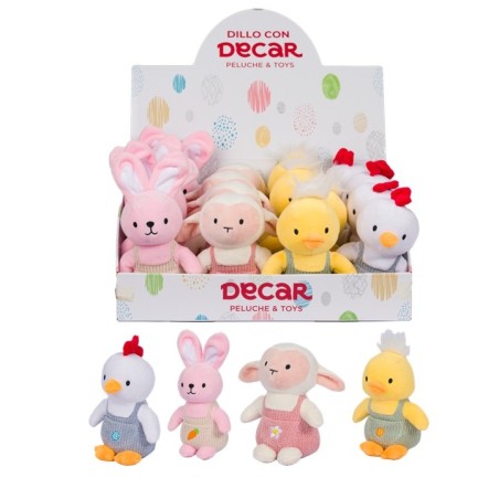 Decar 25711 - Peluche con Salopette 16 cm