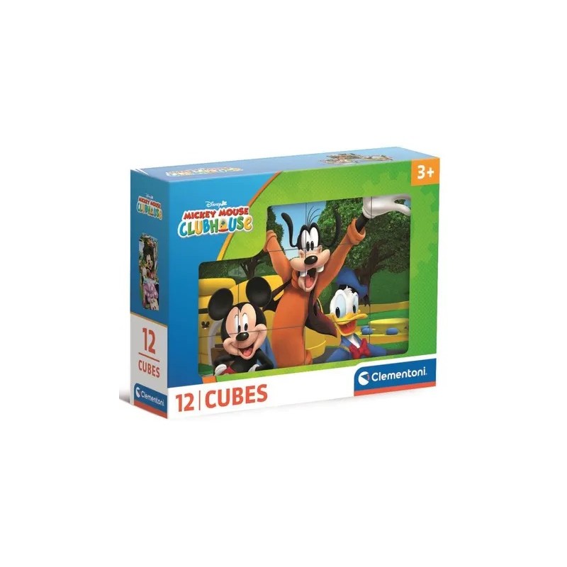 Clementoni 41348 - Cubi Mickey 12 pz