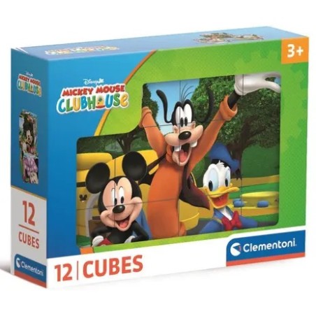 Clementoni 41348 - Cubi Mickey 12 pz