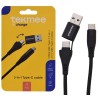 Tekmee 40430185 - Cavetto 1Mt 2 in 1 Type-c / Type-c
