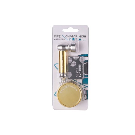 Champ 40506277 - Pipetta Mini Metal Pibe & Grinder Shiny