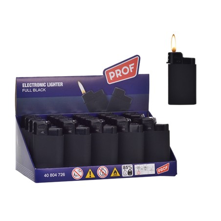 Prof 40804726 - Accendini Elettronici Black Conf.20 pz