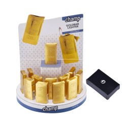 Champ 40401725 - Accendini Elettronici Goldbar Display 12 pz