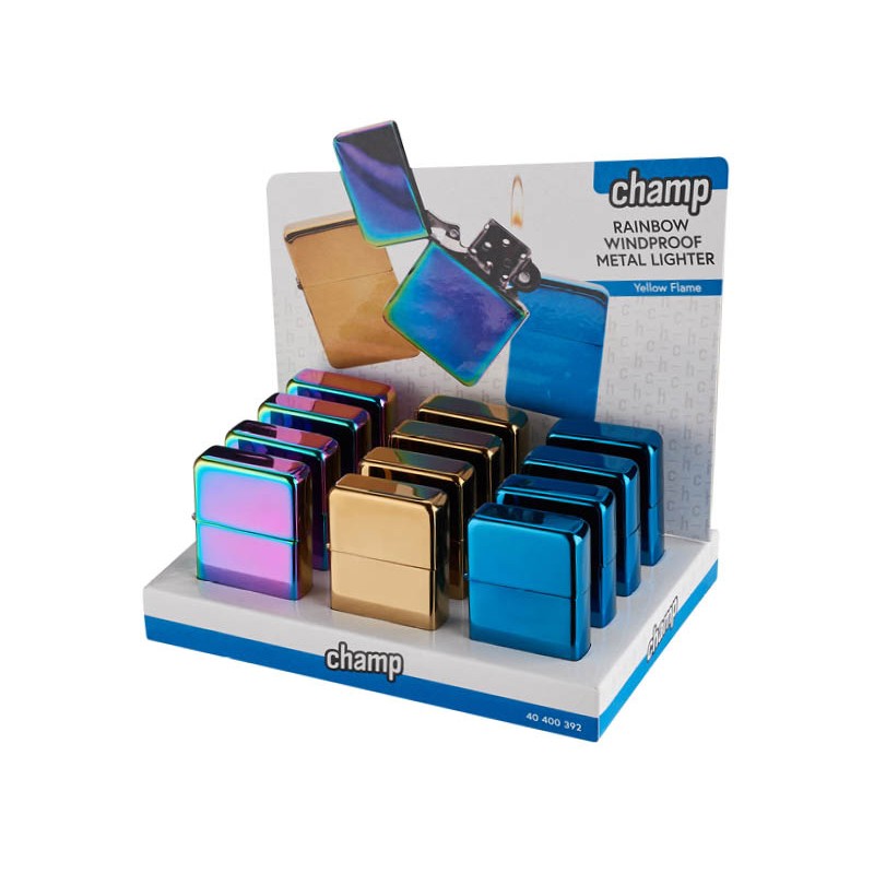 Champ 40400392 - Accendini Turbo Antivento Display 12 pz