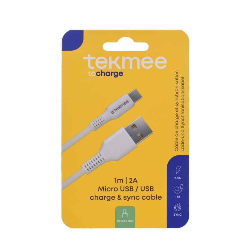 Tekmee 40430168 - Cavo MicroUsb - Usb 1Mt 2A