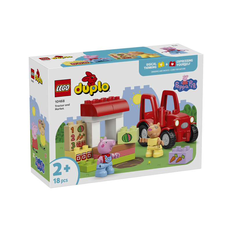 Lego 10468 - Duplo - Peppa Pig Trattore e Mercato