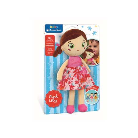 Clementoni 17603 - Baby Clementoni - Plush Soft Doll Pink Lily