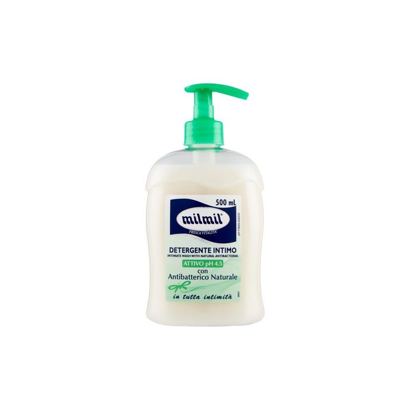 Mil Mil 23570 - Detergente Intimo Attivo pH 4.5 con Antibatterico Naturale 500 ml