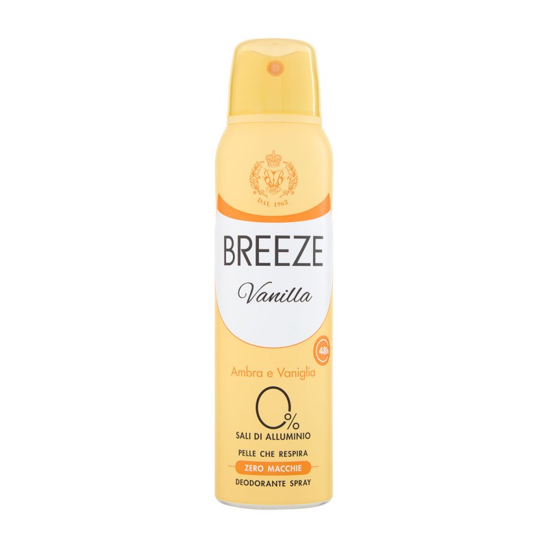 Breeze 139611 - Deodorante Spray Vanilla Ambra e Vaniglia 150 ml