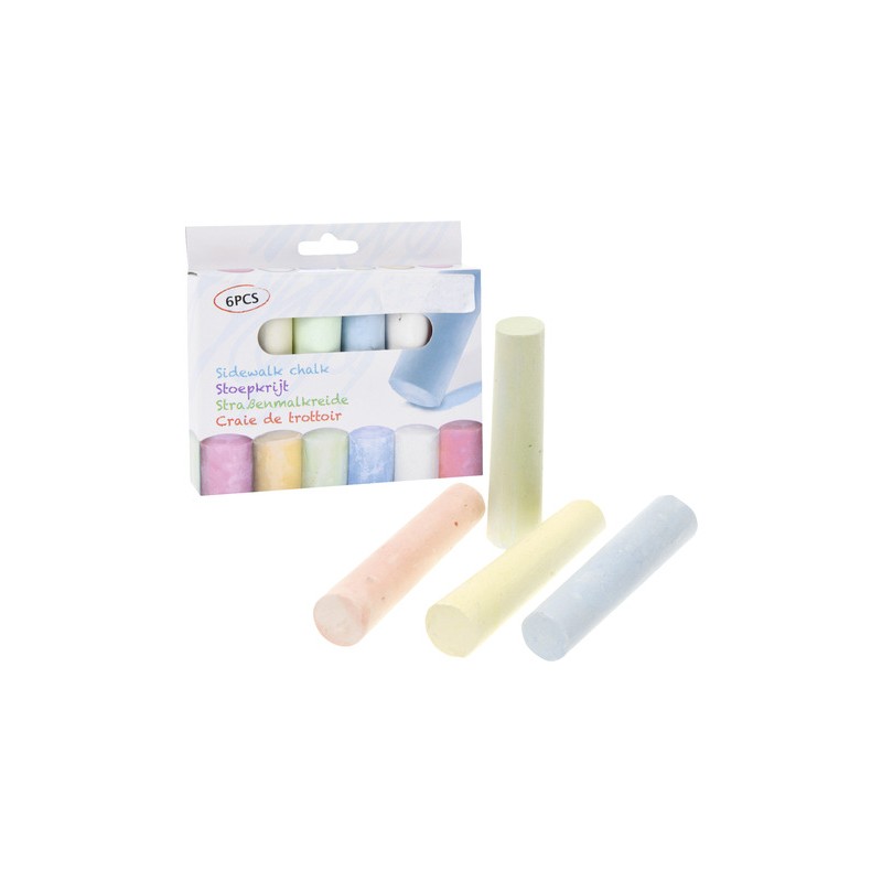 Koopman 16300040 - Gessetti Colorati Maxi 6 pz