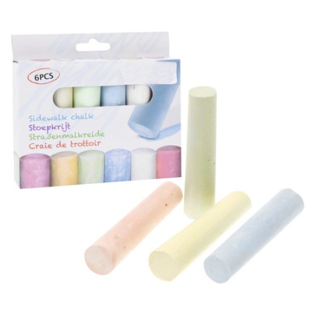 Koopman 16300040 - Gessetti Colorati Maxi 6 pz