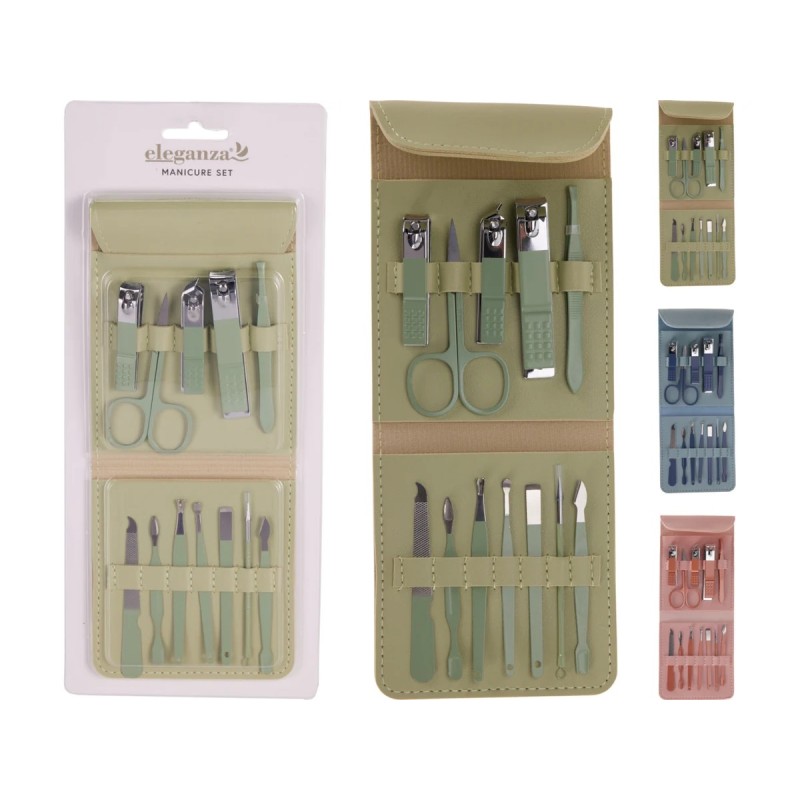Koopman 159021700 - Set Manicure con 12 Accessori