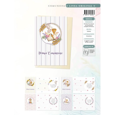 Blue ED0564 - Biglietti Prima Comunione Portasoldi Conf.12 pz
