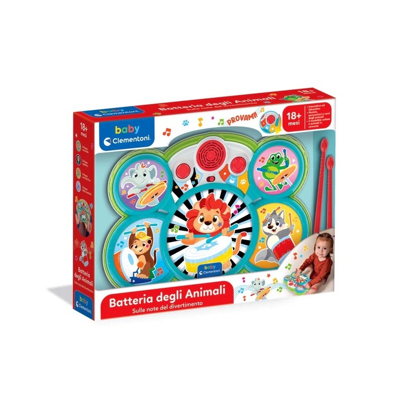 Clementoni 17976 - Baby Clementoni - Batteria degli Animali