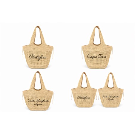 Fratelli Pesce 8916 - Borsa Mare Paglia 30x16x35 cm