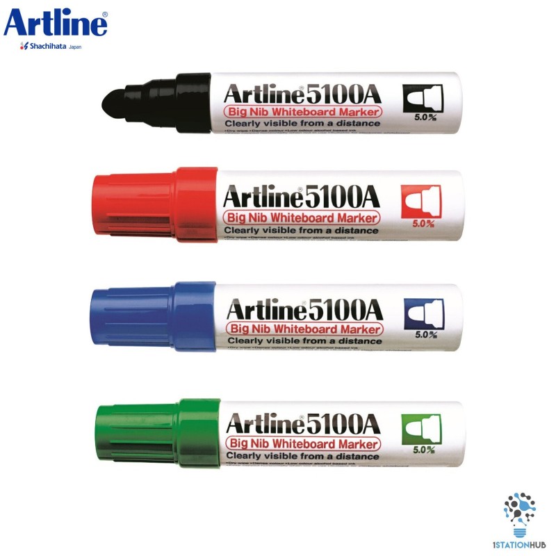 Osama 5100 - Set 4 Pennarelli Per Lavagna Punta 5 mm