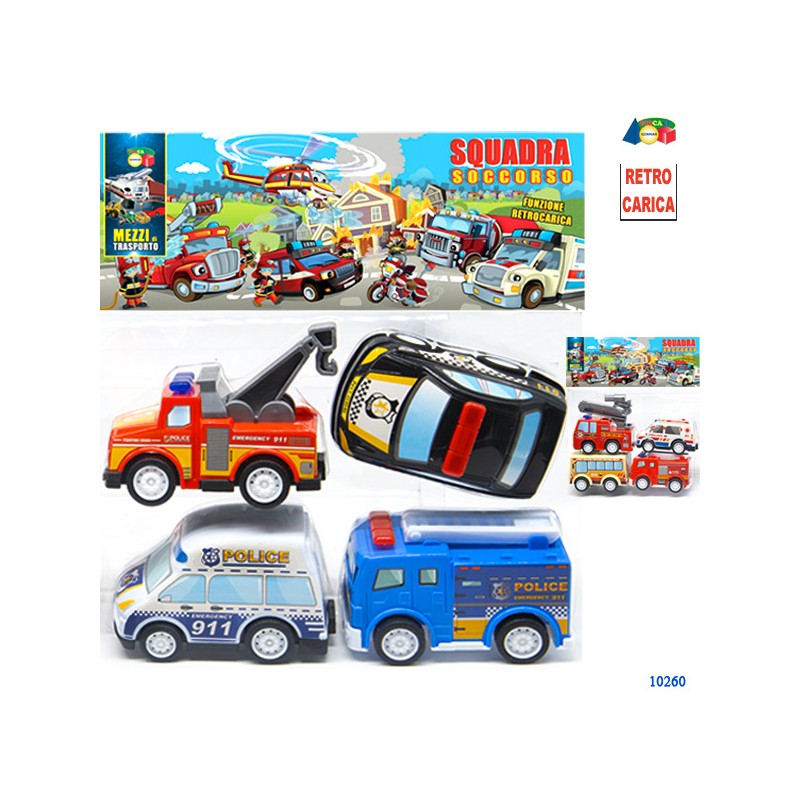 Ginmar 10260 - Busta 4 Mezzi Pronto Intervento Retrocarica