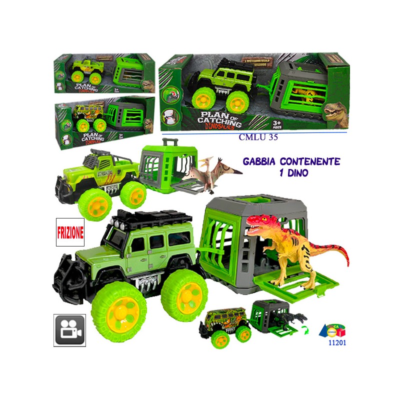 Ginmar 11201 - Mezzo Killer Dino Frizione con Gabbia