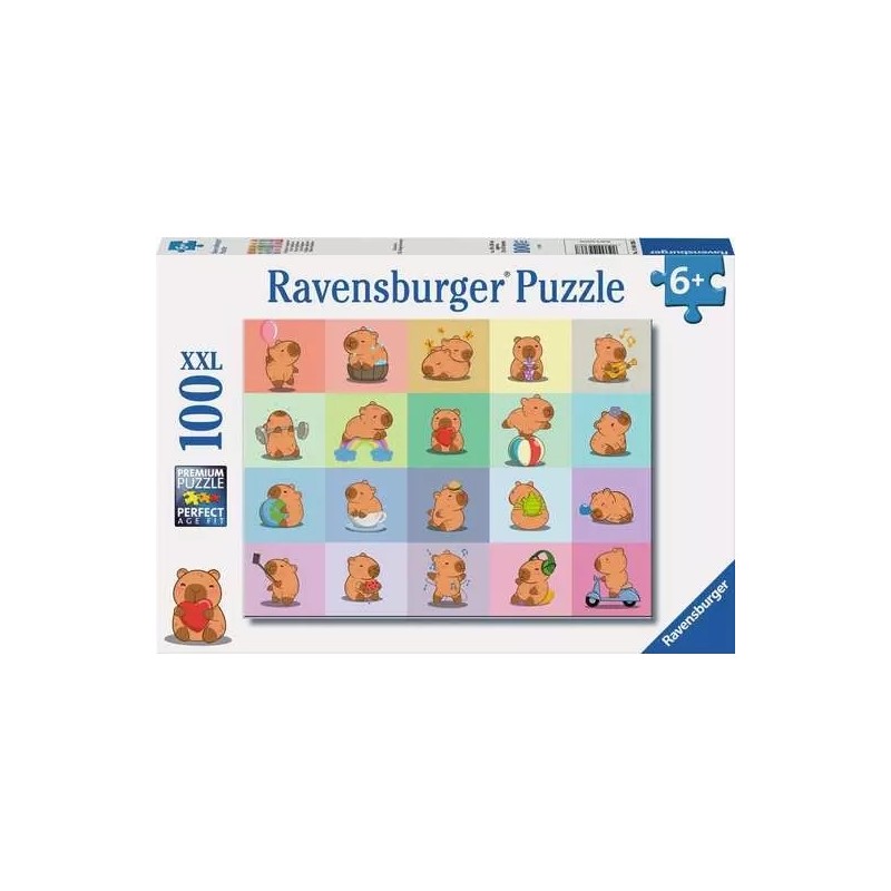 Ravensburger 04386 - Puzzle 100 Pezzi - Capibara