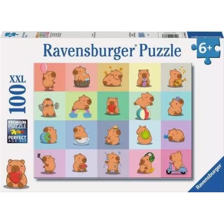Ravensburger 04386 - Puzzle 100 Pezzi - Capibara