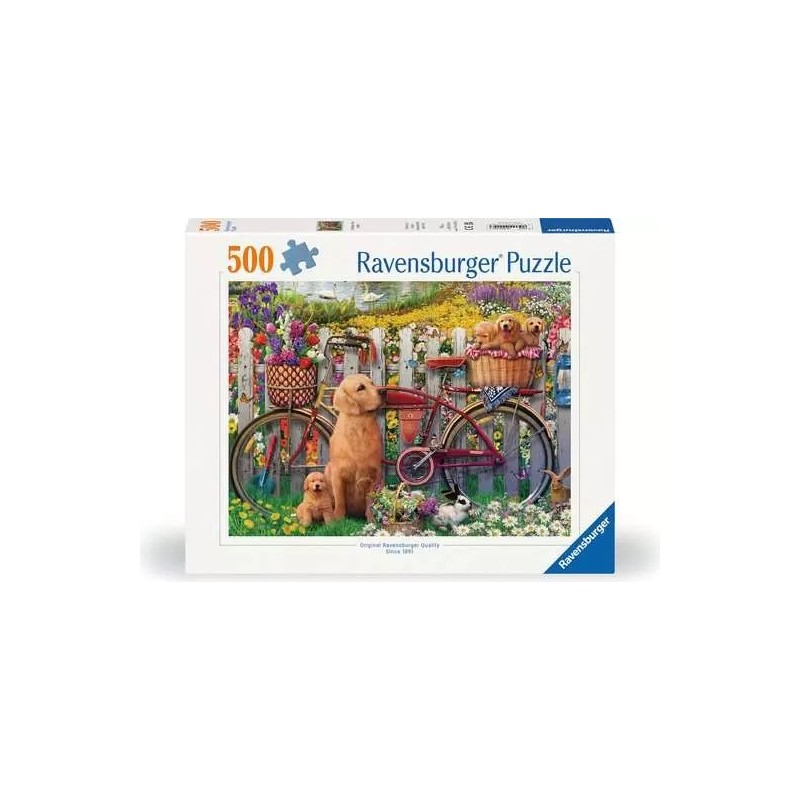 Ravensburger 00209 - Puzzle 500 Pezzi - Amici Pelosi In Giardino
