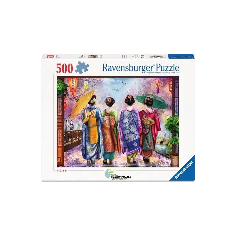 Ravensburger 01702 - Puzzle 500 Pezzi - Passeggiata tra i Ciliegi in Fiore