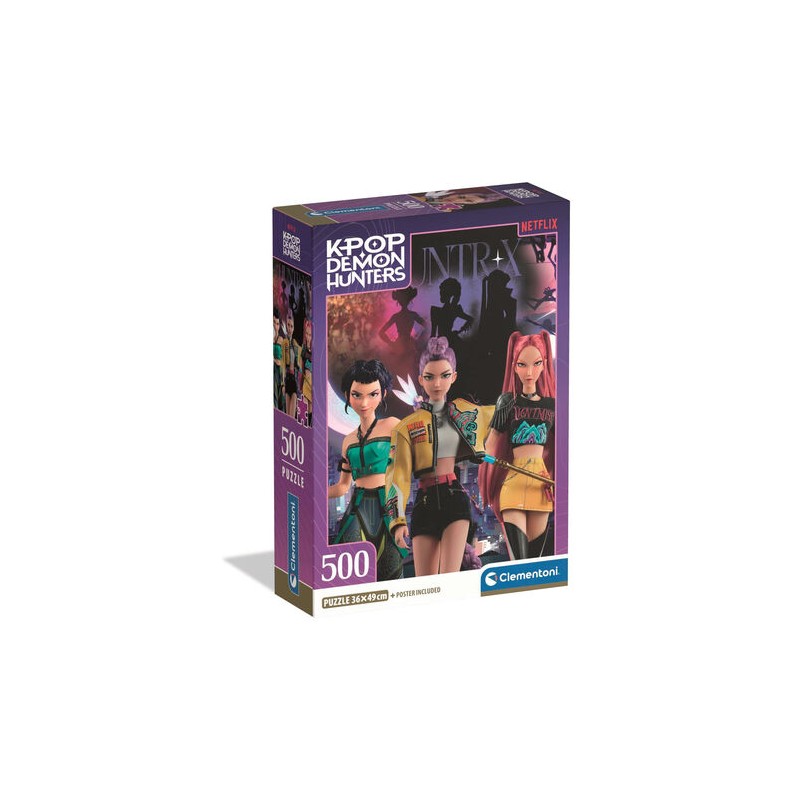 Clementoni 35626 - Puzzle 500 Pezzi - K-Pop Demon Hunters